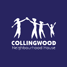[ID: a logo on a dark purple background with white text that reads: 'Collingwood Neighbourhood House'.]