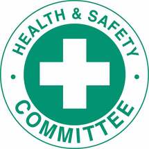 [ID: logo of Health & Safety Committee.]
